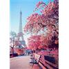 QENSPE 5D Diamond Painting Torre Eiffel, Kit per Diamond Painting Adulti, Pittura Diamante Fai da Te, Paesaggio Diamond Painting Kit Completo per Bambini, Decorazione per Casa e Pareti 30x40cm