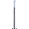 Silamp Palo 60cm Lampione Grigio spazzolato Giardino Esterno e27 led Lampioncino
