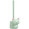 Generic Scopino per WC a forma di gatto, 300 g, con manico lungo, setole morbide e design senza angoli morti, spazzole igieniche per la pulizia del bagno, e casa piccola