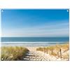MuchoWow© Decoracion Jardin Exterior Decoración Pared Póster De Jardín | 80x60 cm - Balcón Wall Decoration Patio Posters Decorativos Terraza Playa - Mar - Duna - Arena - Verano