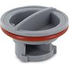 DEKAROX Coperchio trasparente per camera di risciacquo, 36 x 36 x 22 mm, adatto per Electrolux AEG Juno 400604561/3 4006045613, per lavastoviglie