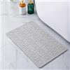 Pure 4Home Tappeto Bagno Diatomite 60 x 39 cm - Antiscivolo, Asciugatura Rapida - Tappetino Diatomite da Bagno, Doccia Pietra Assorbente - Tappeto in Pietra per Doccia - Stone Bath Mat Quick Dry