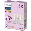 PHILIPS LED Capsule, Attacco G9, equivalente a 25W, Luce Bianca Calda 2700K, confezione da 3