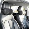 Dapucarin Cuscino Poggiatesta Auto in Memory Foam, Ergonomico Cuscini Ortopedico per Guidatore e Viaggi, Sostiene Collo Allevia Dolore Supporto Cervicale per Guida, Nero, 2 Pezzi
