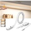 Lureshine Luce LED Sottopensile Cucina 90cm Luci Armadio Barra Dimmerabile | Lampada Sensore Gesti 3 Temperature,Alimentatore 24V Flessibile Silicone Autoadesivo Striscia LED Sottopensile Cucina,Armadi