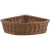BESPORTBLE Cestini portaoggetti angolari per ripiani: contenitori a forma di triangolo - organizer in vimini intrecciato effetto rattan - cesto portabiancheria per armadio cucina 12,8 x 9,6 x 3,3