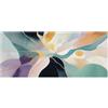 Lupia - Quadro moderno Canvas Prime ABSTRACT GALAXY 38x90 cm, Stampa su Tela tema astratto, Telaio in Fibra di Legno, effetto marmo fluido, per soggiorno capezzale camera da letto, ufficio