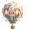 Uonguon Mongolfiera da Esterno Decorazione Finestra Acrilico | Luce Solare Lanterna Mongolfiera Per Cortile Patio Portico Giardino Casa Colonica Casa Matrimoni Riunioni Campeggio