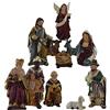 Toysgiocattoli Natività 9 cm, 11 pezzi, versione economica 90661, metallo, figurina, neutro, religioso, classico, per presepe