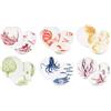 Excelsa Flora & Fauna Servizio Piatti 18 Pezzi, Ceramica, Multicolore