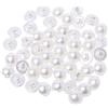 Xuniu 50 Pezzi Faux Pearl Bottoni per Cucito Scrapbook Backhole Artigianato da Cucire 10mm