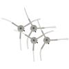 vhbw 4X Spazzola Laterale Compatibile con Proscenic M8 PRO Robot aspirapolvere - Set spazzole, Bianco
