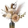 EAHAUCIR Bouquet di fiori artificiali autunnali, fiori finti in vaso, composizioni di fiori di seta con steli di fiori autunnali, per la decorazione della casa, centrotavola per interni, decorazioni