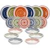 Tognana Hakuna, Servizio piatti 18 pezzi per 6 persone, Porcellana, Multicolor