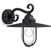 Philips Pasture Applique LED da esterno, Alluminio, Nero | Resistente a intemperie, Design classico, Durevole, Lampadina E27 venduta separatamente