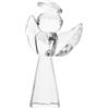 HAPINARY Statua Angelo in Cristallo Fondo Piatto, Riflette la Luce | Decorazione per Scaffali, Regalo per Anniversari e Festa della Mamma, Effetto Luminoso, Figura Adorabile