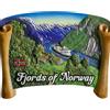 Zixueqioo Calamita 3D per frigorifero, motivo: Fiordi della Norvegia, souvenir turistico, decorazione carina
