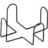 Enyolidimk Supporto per sottobicchieri in metallo nero, quadrato, porta bevande, tazza da caffè, utensile da cucina, tappetino per tazze, scaffale in ferro, supporto per sottobicchieri