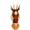 Woru Maschera da Parete Antilope Albesia - fatta a mano (30 cm) | Maschera da parete Antilope, in legno di Albesia, fatta a mano, marrone, in 20/30/50 cm