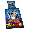 Herding DRAGONBALL SUPER Set di Biancheria da Letto, Reversibile, Copripiumino 135 x 200cm, Federa 80 x 80cm, Cotone/Renforcé
