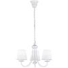 Trio Leuchten Lampadario E14, 28 W, Bianco Opaco, 47 x 47 x 150 cm