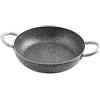 Home Family Stone Tegame Antiaderente con 2 Manici, Pietra, Nero/Grigio, 38 cm