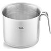 Fissler Original,Profi Collection Tegame per latte in acciaio inox 2.6 L, 16 cm, con bordo di versamento e scala di misurazione interna, per cottura a induzione
