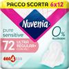 Nuvenia, Assorbente Pure Sensitive Ultra Giorno con Ali, Assorbenti per Flusso Normale, Confezione da 72 Assorbenti