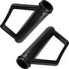 cyclingcolors 2x Manopole uso industriale foro 25mm x 165mm manopola carrello maniglia pomelli pomoli
