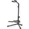 CAHAYA Supporto per Chitarra Regolabile da Terra - Leggio Universale Pieghevole con Base a Treppiede Stabile per Chitarre Acustiche Elettriche Classiche Basso Banjo Mandolino