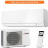 Mitsubishi Electric Kirigamine Zen - Climatizzatore monosplit 12.000 BTU per stanze fino a circa 35 mq