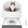 PetPivot Vassoio per gatti autopulente con design aperto, modalità automatiche e manuali, pulizia immediata e facile esplorazione, ideale per gatti grandi, adatto per casette multi-cat