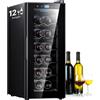 Wintem Cantinetta Frigo Silenziosa per Vini 12 Bottiglie 65W Mini Frigo Bar per