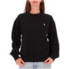 Polo Ralph Lauren Felpa girocollo nera con pony bianco