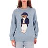 Polo Ralph Lauren Maglione Polo Bear oversize in cotone