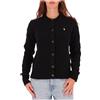 Polo Ralph Lauren Cardigan nero a trecce in lana e cashmere