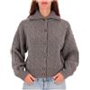 Polo Ralph Lauren Giacca grigia in lana e cashmere a trecce