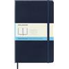 Moleskine Classic Notebook, Taccuino con Pagine Puntinate, Copertina Rigida e Chiusura Elastica, Formato Large 13 x 21 cm, Colore Blu Zaffiro, 240 Pagine