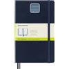Moleskine Classic Notebook Expanded, Taccuino con Pagine Bianche, Copertina Rigida e Chiusura Elastica, Formato Large 13 x 21 cm, Colore Blu Zaffiro, 400 Pagine