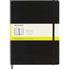 Moleskine Classic Notebook, Taccuino a Quadretti, Copertina Rigida e Chiusura Elastica, Formato XL 19 x 25 cm, Colore Nero, 192 Pagine