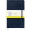 Moleskine Classic Notebook, Taccuino a Quadretti, Copertina Rigida e Chiusura Elastica, Formato Large 13 x 21 cm, Colore Blu Zaffiro, 240 Pagine