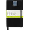 Moleskine Classic Notebook Expanded, Taccuino con Pagine Bianche, Copertina Morbida e Chiusura Elastica, Formato Large 13 x 21 cm, Colore Nero, 400 Pagine