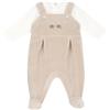 Chicco Bimbo 0-24 Completo Maglietta e Salopette in Calda e Morbida Ciniglia 263