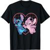 Disney Lilo e Stitch Cuore e baci T-Shirt Maglietta