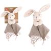 DODO D'AMOUR - Doudou Quadrato - Coniglio - 053952 - Marrone - Doudou - Nascita - Peluche - Bambino - Rassicurante - Morbido - Lavabile - 29 cm x 29 cm - A Partire da 0 mesi