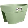 Elho vibia campana flower bridge 40cm fioriera da balcone - Pistache Green | Lungh. 26 x Largh. 39 x Alt. 22 cm | Adatto per uso esterno
