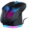Turtle Beach Kone XP Air - Mouse da gioco wireless RGB ergonomico personalizzabile, sensore ottico a 19K DPI, 100 ore di batteria e base di ricarica - Nero