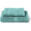 Caleffi Set 2 Asciugamani Viso e Ospite 40x60 + 55x100 cm 100% Cotone | Spugna morbida e assorbente, coppia viso + bidet, tinta unita, resistenti ai lavaggi, uso quotidiano