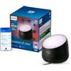 Philips Smart Lighting Squire Lite, Lampada da tavolo smart LED, Nero | Lampada da comodino, Colore vivace, Luce immersiva, Smart Home, Sincronizzazione con musica, Compatibile con Alexa e Google