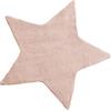 Baroni Home Tappeto a pelo lungo, Tappeto per bambini morbido, Tappeto Bambini Cameretta, Tappeto in Pelliccia Ecologica Morbido, Stella Rosa, 90x90 cm